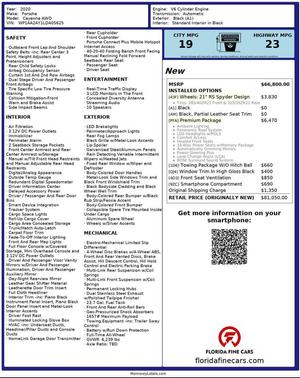 2020 Porsche Cayenne Cayenne