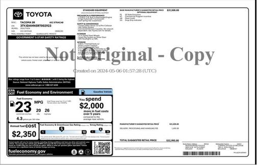 2024 Toyota Tacoma SR