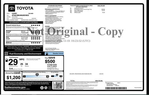 2022 Toyota Camry SE