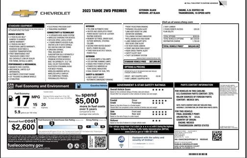 2023 Chevrolet Tahoe Premier