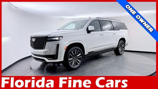 Crystal White Tricoat 2021 Cadillac Escalade ESV Sport Platinum