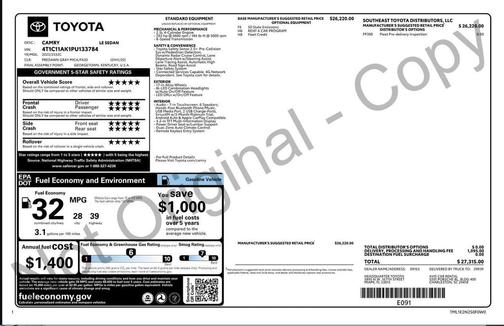 2023 Toyota Camry LE