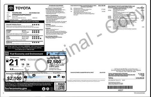 2023 Toyota Tacoma SR5