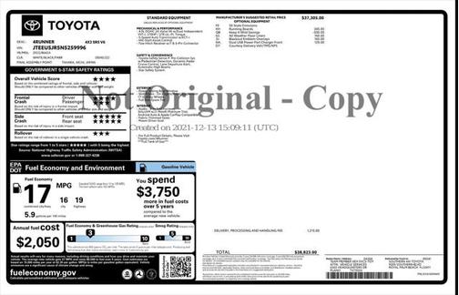 2022 Toyota 4Runner SR5