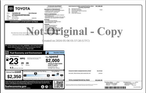 2024 Toyota Tacoma SR