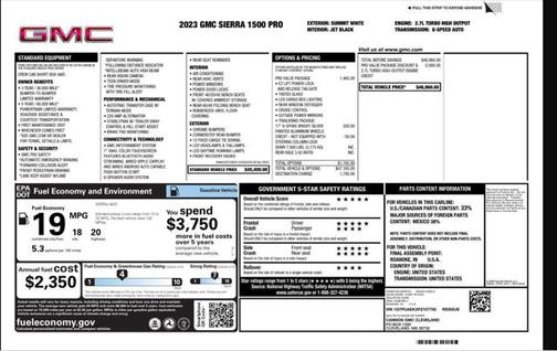 2023 GMC Sierra 1500 Pro