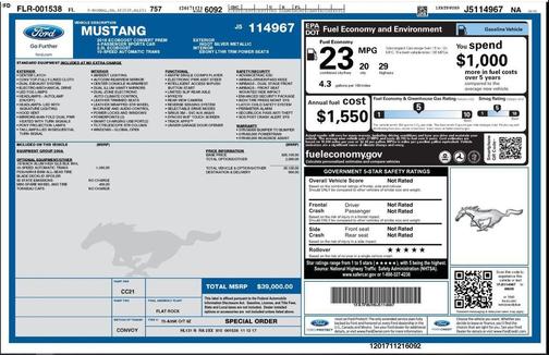 2018 Ford Mustang EcoBoost Premium