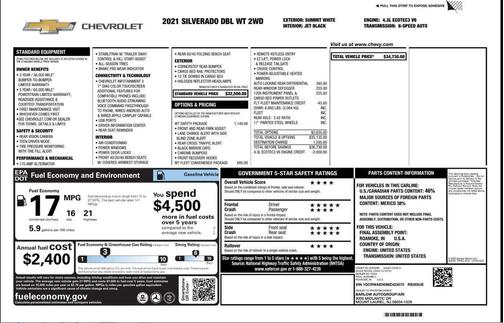 2021 Chevrolet Silverado 1500 WT