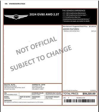 2024 Genesis GV80 2.5T