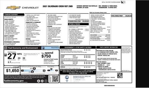 2021 Chevrolet Silverado 1500 RST