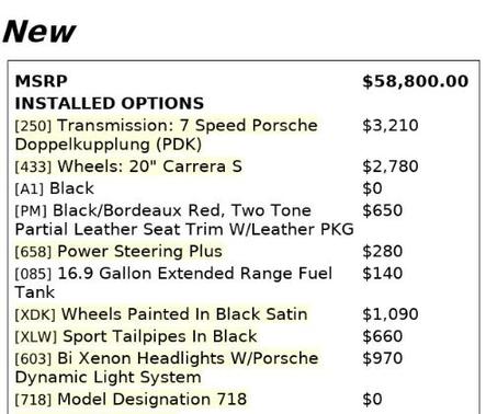 2019 Porsche 718 Boxster CONVERTIBLE