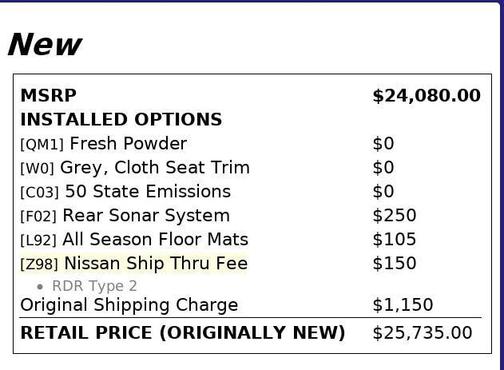 2020 Nissan NV200 SV