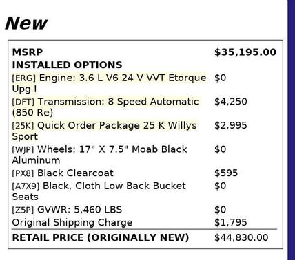 2023 Jeep Wrangler Sport S