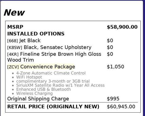 2020 BMW X5 sDrive40i