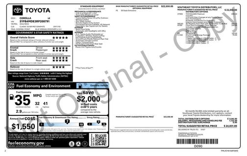 2024 Toyota Corolla LE
