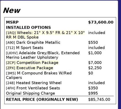 2022 BMW X4 M AWD