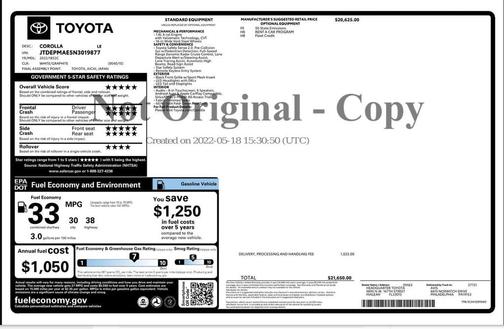 2022 Toyota Corolla LE