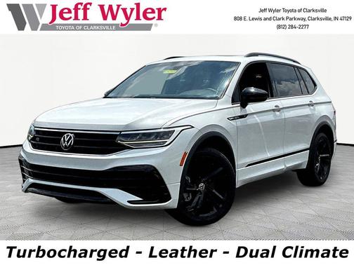 Opal White Pearl 2023 Volkswagen Tiguan 2.0T SE R-Line Black