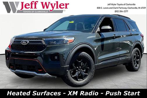 Forged Green Metallic 2022 Ford Explorer Timberline