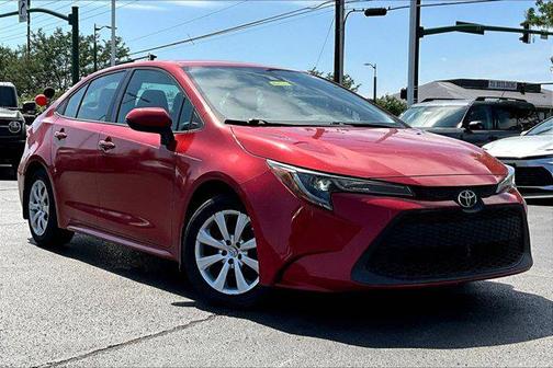 Barcelona Red Metallic 2020 Toyota Corolla LE