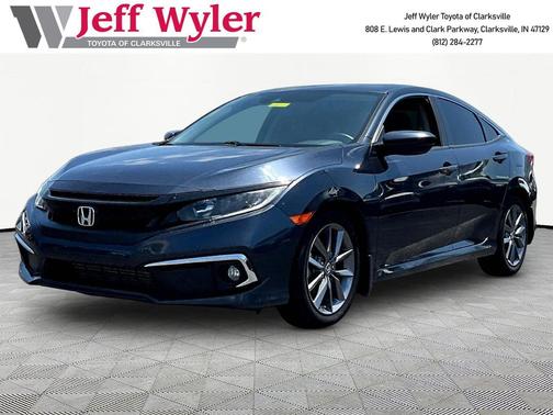 Cosmic Blue Metallic 2021 Honda Civic EX-L