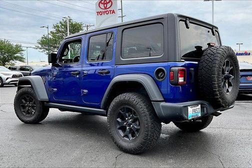 Ocean Blue Metallic Clearcoat 2020 Jeep Wrangler Unlimited Willys 4x4