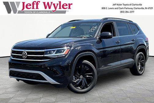 Deep Black Pearl 2022 Volkswagen Atlas 3.6L SE w/Technology