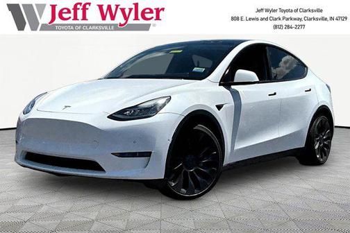 Pearl White Multi-Coat 2022 Tesla Model Y Long Range Dual Motor All-Wheel Drive
