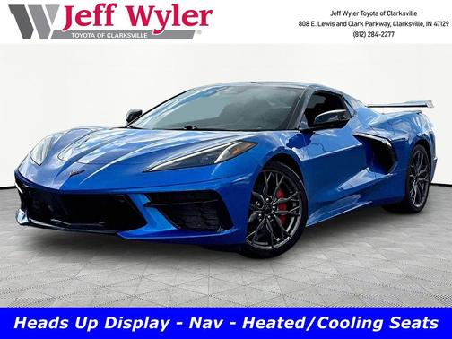 Riptide Blue Metallic 2025 Chevrolet Corvette Stingray w/2LT