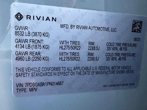 LA Silver 2023 Rivian R1S Adventure