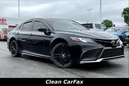 Midnight Black Metallic 2023 Toyota Camry XSE