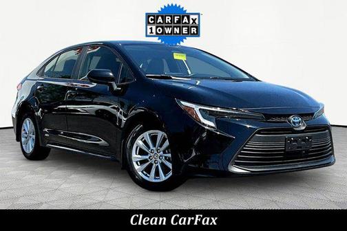 Midnight Black Metallic 2023 Toyota Corolla Hybrid LE