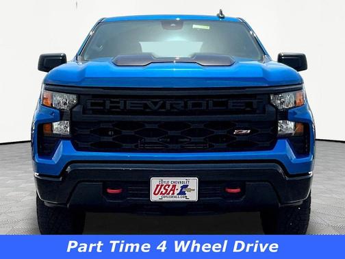 Glacier Blue Metallic 2024 Chevrolet Silverado 1500 Custom Trail Boss