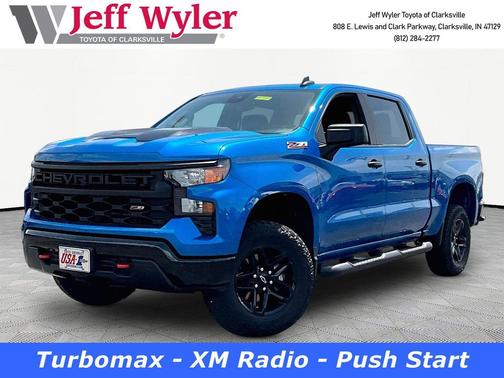 Glacier Blue Metallic 2024 Chevrolet Silverado 1500 Custom Trail Boss
