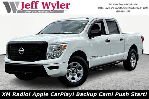 Glacier White 2021 Nissan Titan S