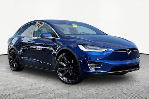 Deep Blue Metallic 2018 Tesla Model X 75D