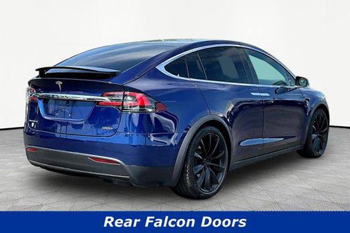Deep Blue Metallic 2018 Tesla Model X 75D