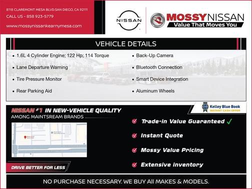 2025 Nissan Versa 1.6 S