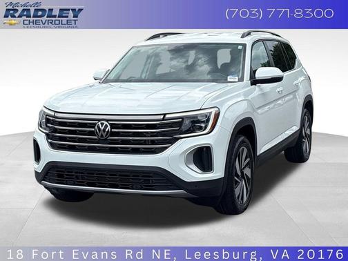 Pure White 2025 Volkswagen Atlas 2.0T SE