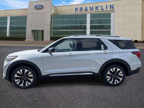 Space White Metallic 2026 Ford Explorer Platinum