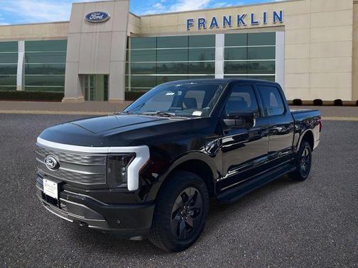 Agate Black Metallic 2025 Ford F-150 Lightning LARIAT