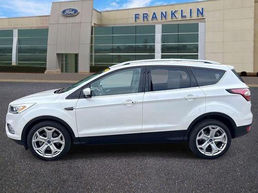 White Platinum Clearcoat Metallic 2017 Ford Escape Titanium
