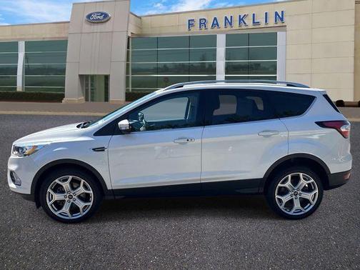 White Platinum Clearcoat Metallic 2017 Ford Escape Titanium