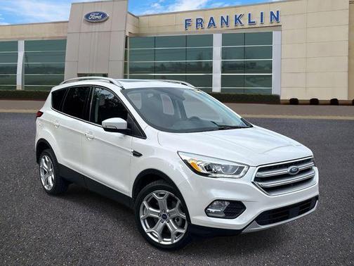 White Platinum Clearcoat Metallic 2017 Ford Escape Titanium