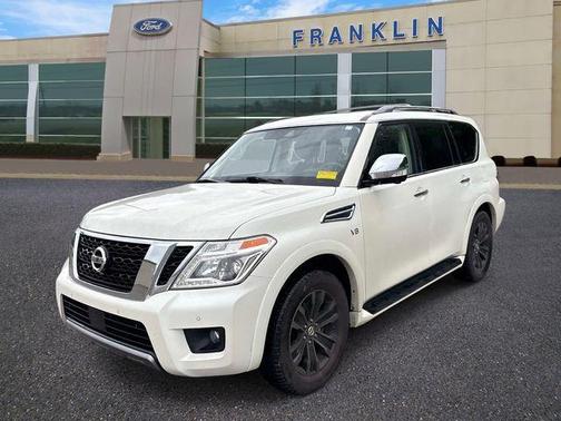 White 2020 Nissan Armada Platinum