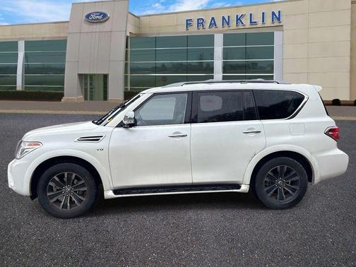 White 2020 Nissan Armada Platinum