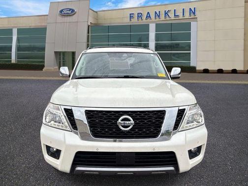 White 2020 Nissan Armada Platinum