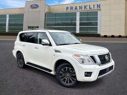 White 2020 Nissan Armada Platinum