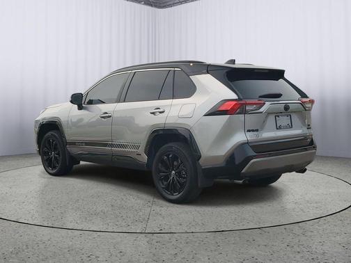 Silver Sky Metallic/Midnight Black Metallic 2024 Toyota RAV4 Hybrid SE