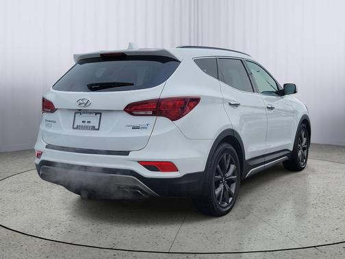 Pearl White 2018 Hyundai Santa Fe Sport 2.0L Turbo Ultimate